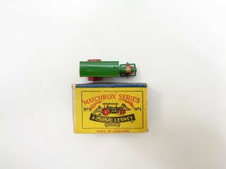 1953 MOKO Lesney Matchbox No.  1a ' ROAD ROLLER ' - - - in SCRIPT BOX - - see photos & more 10