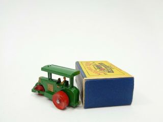 1953 MOKO Lesney Matchbox No.  1a ' ROAD ROLLER ' - - - in SCRIPT BOX - - see photos & more 8
