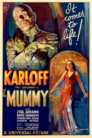 1932 The Mummy With Boris Karloff Vintage Horror Movie Poster Print 24x16 9 Mil