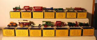 DTE SET OF FIRST 14 LESNEY MATCHBOX MODELS OF YESTERYEAR Y1 - Y14 ALL BOXED 2