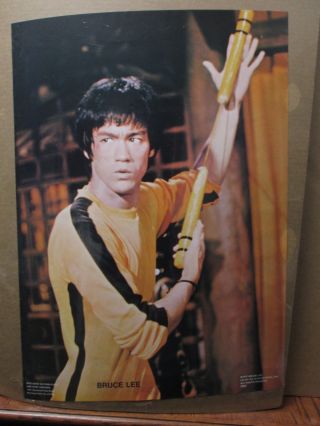 Vintage Bruce Lee 1977 Poster Movie Actor Martial Arts Karate 12658