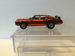 Redline Hotwheels Olds 442,  Red,  Stars And Rear Wing,