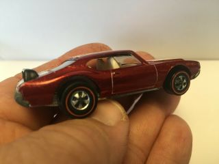 Redline Hotwheels Olds 442,  Red,  Stars and Rear Wing, 3