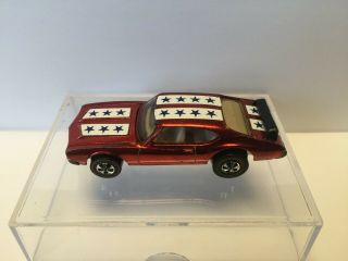 Redline Hotwheels Olds 442,  Red,  Stars and Rear Wing, 4