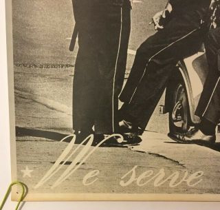Protect & Serve Vintage Poster Pin - up Middle Finger Chicago Police 70s 4