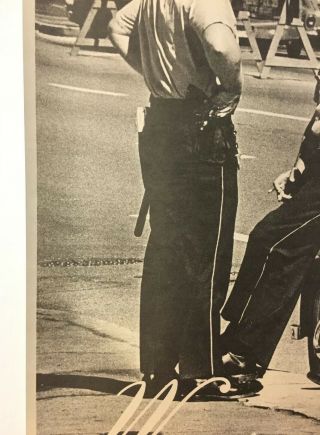 Protect & Serve Vintage Poster Pin - up Middle Finger Chicago Police 70s 5