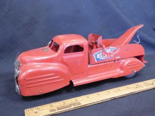 Cadillac1950s Lincoln Bf Goodrich Tow Truck Pressed Steel Toy 13 - 1/2 " Canada