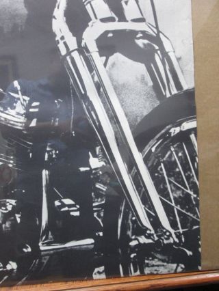 easy rider Peter Fonda Large 1960 ' s biker Vintage Black White Poster Inv 1666 5