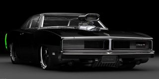 1969 Dodge Charger R/t Pro Stock Classic Car Art Poster Print Style B 18x36 9mil