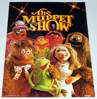 Muppets The Muppet Show Poster 1976 Scandecor Kermit Fozzie Animal Piggy