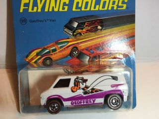 HOT WHEELS REDLINE 1975 FLYING COLORS GEOFFREY ' S VAN NO.  99 on Unpunched card 6