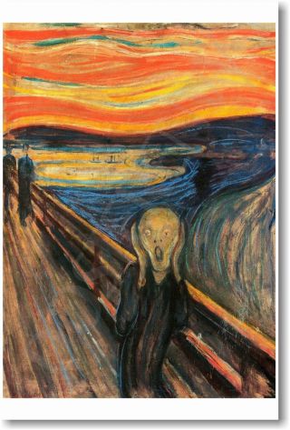 The Scream By Edvard Munch 1893 - Art Print Poster