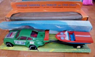 Unique Greek Porsche Carrera & Cris - Craft B/o R/c Litho Box Mib By A.  P 70s