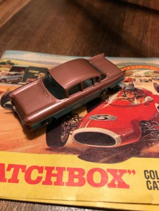 Rare Lesney Matchbox No.  22 Vauxhall Cresta Two Tone Tough Color Bronze Htf Grey