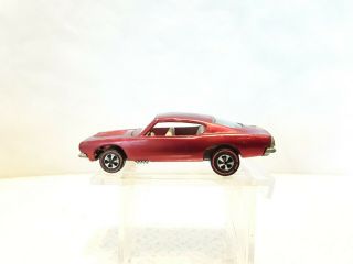 1967 Hot Wheels Redline Custom Barracuda / Usa Red / White Int