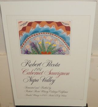 Robert Pecota Cabernet Sauvignon Napa Valley Color Poster