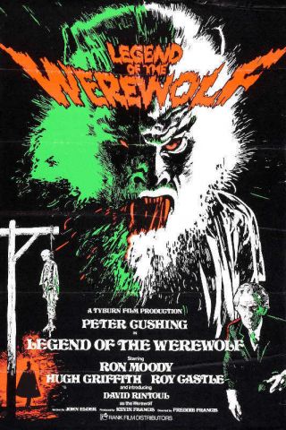 1975 Legend Of The Werewolf Uk Vintage Horror Movie Poster Print 36x24 9 Mil