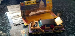 Corgi Toys Lincoln Continental Jfk Limousine N/mint Orig Boxed 262 Leaflet & Tv