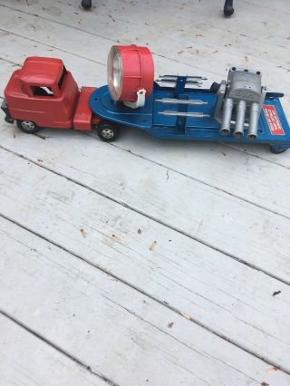 Vintage Structo Mobile Anti Missile Radar Controlled Searchlight Unit Toy Truck