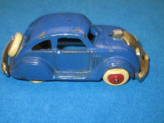EARLY CAST IRON ARCADE CHRYSLER AIRFLOW TAKE APART CAR IN FINE 7