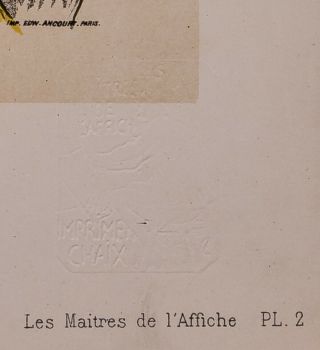 H.  de Toulouse - Lautrec Lithograph From Les Maitres de L ' Affiche Plate 2 3