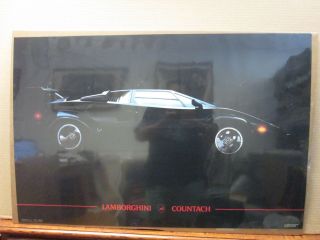 Vintage 1986 Lamborghini Countach Classic Luxury Car Poster 9632