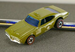 ☆hot Wheels Redline Olds 442 Army Staff Car Incredible Tampos 100 ☆