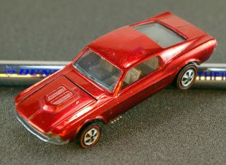 ☆hot Wheels Redline Brite Red U.  S.  Custom Mustang 100 & ☆