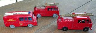 5 Matchbox Lesney Fire Trucks Kent Brigade No.  57 Land Rover 9 Merryweather CN 4