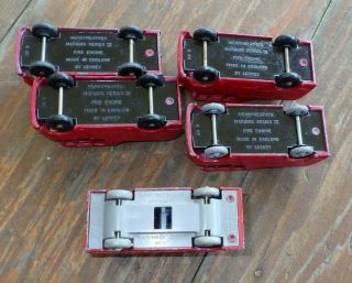 5 Matchbox Lesney Fire Trucks Kent Brigade No.  57 Land Rover 9 Merryweather CN 7