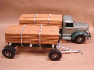 Smith - Miller Lumber Truck With Pup Trailer