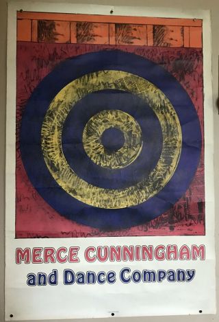 Jasper Johns 1968 Poster Lithograph Merce Cunningham And Dance Company