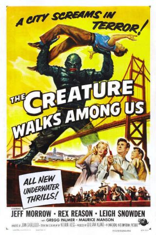 1956 The Creature Walks Among Us Vintage Movie Poster Print Style A 36x24 9mil