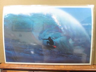 Vintage Poster In The Curl Surf 