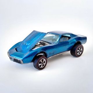 Hot Wheels Redlines - 1967 All Custom Corvette - Light Blue