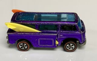 Hot Wheels Redline 1969 Purple Vw Beach Bomb Volkswagen Bus Tough Color