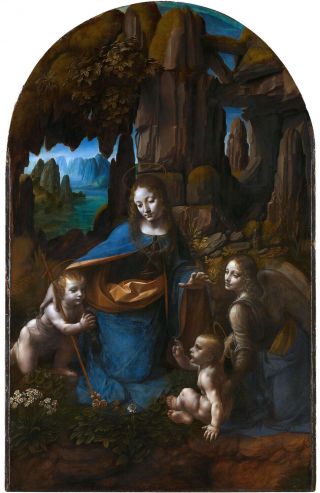 Leonardo Da Vinci The Virgin Of The Rocks Hd Art Poster Print Wall Decor 22x33 "