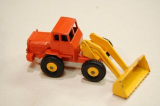 Lesney Matchbox Hatra Tractor Shovel 69 Orange And Yellow Shovel And Wheels