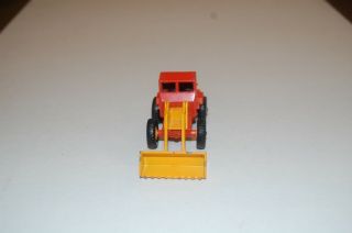 Lesney Matchbox Hatra Tractor Shovel 69 ORANGE AND YELLOW Shovel AND Wheels 4