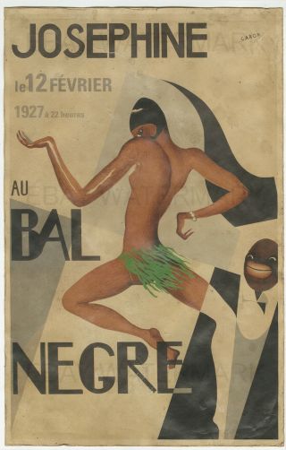 1927 Josephine Baker Vintage French Advertising Poster Art Print 11 X 17 Caron