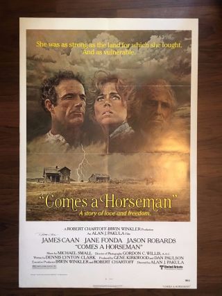 Vintage Movie Poster Comes A Horseman Signed By Artist Robert Mcginnis