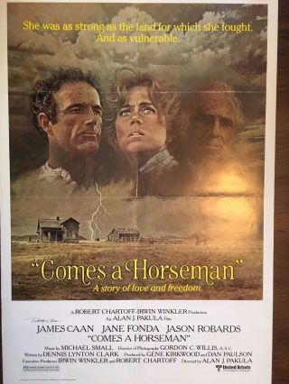 Vintage Movie Poster Comes A Horseman Signed by Artist Robert McGinnis 2