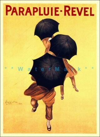 Parapluie Revel 1922 Vintage Poster Print Retro Style French Art Wall Decor
