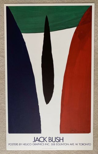 Art Poster Jack Bush Abstract ‘october York’ 1962 Poster Rare