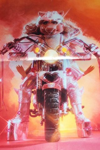 The Muppets MISS PIGGY Dream IV Biker Motorcycle Poster PROOF 1980 Scandecor 4