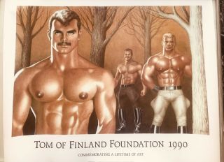 Tom Of Finland “northmen” 1989 Poster 19 X 23