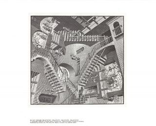 M.  C.  Escher - Relativity - 1988 Poster