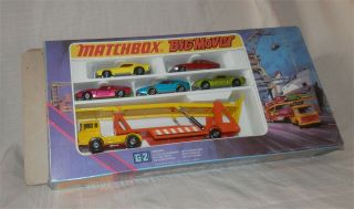 SCARCE.  1970s.  LESNEY.  Matchbox Superfast.  BIG MOVER G2;GIFT SET.  MIB.  STILL 2