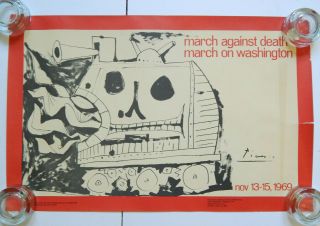 Vietnam Anti - War Mobilization Committee Poster By Picasso (1969) [15x23]
