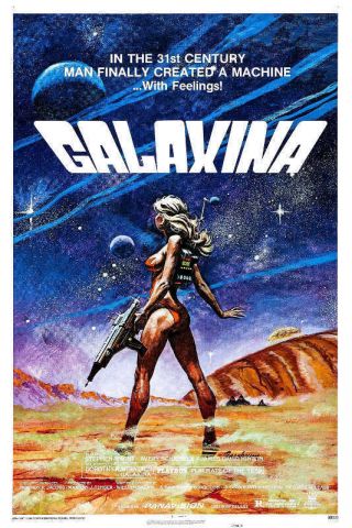 1980 Galaxina Vintage Sci - Fi Comedy Movie Poster Print Style A 24x16 9 Mil Paper